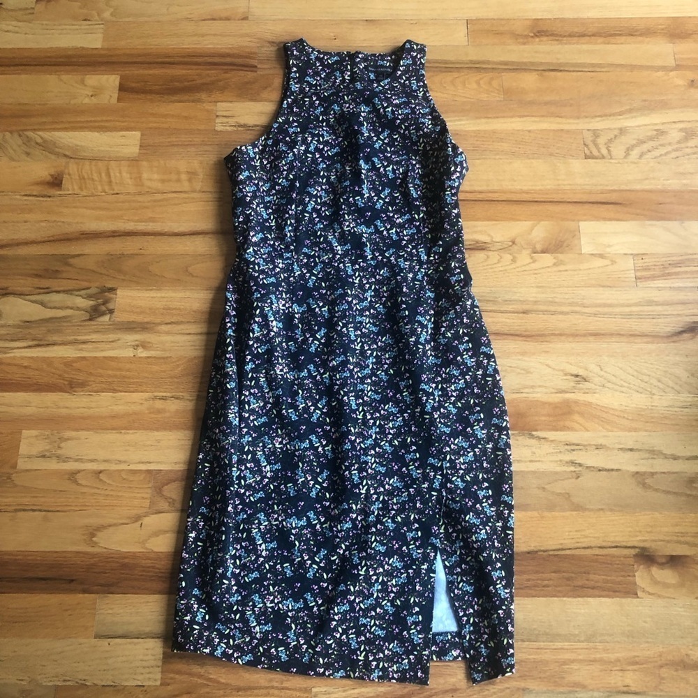 BANANA REPUBLIC Micro Floral Sheath Dress 10